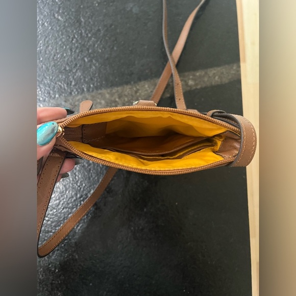 Michael Kors Kempton Crossbody Bag – Navy Blue Nylon & Brown Leather Trim - Picture 8 of 10